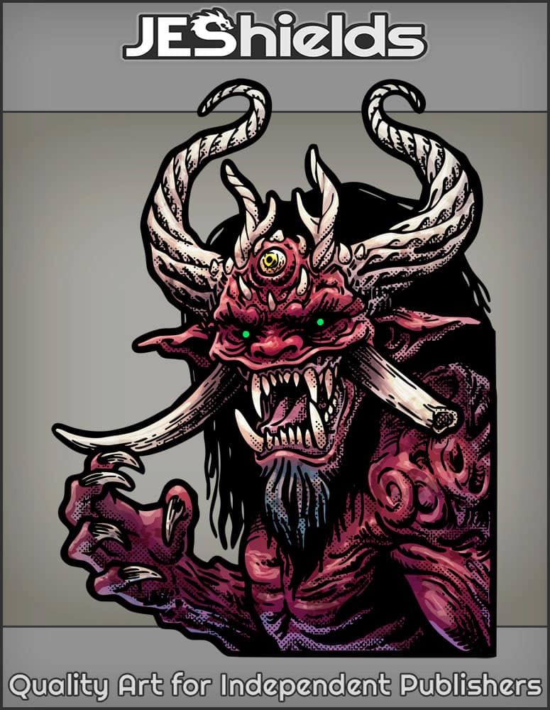 Oni Demon with Broken Tusk by Jeshields and Juan Gutierrez