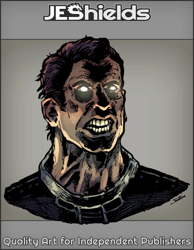 Man with Glowing Eyes by Jeshields and Juan Gutierrez