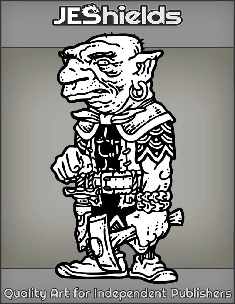 Deep Gnome with Pickaxe by Jeshields