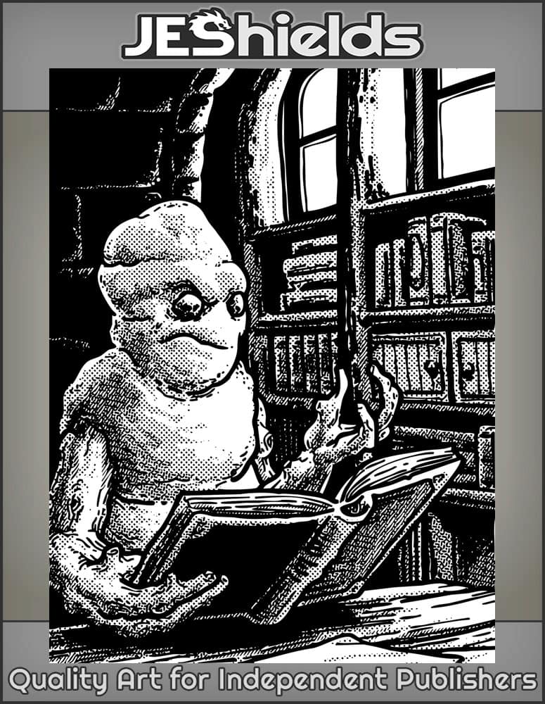 Snowman Confused by Spellbook by Jeshields