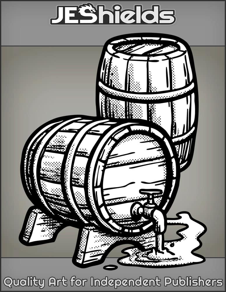 Barrels Leak Fluid Drink by Jeshields