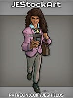 80s Press Reporter With Dictaphone by Jeshields