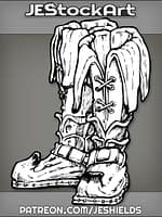 Latched Elven Boots Made From Banana Peels by Jeshields