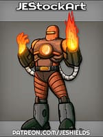 Living Flame Hero In Furnace Suit by Jeshields