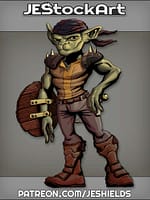 Armed Goblin With Dagger And Shield by Jeshields
