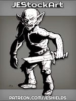 Bald Goblin With Broken Sword by Jeshields