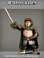 Halfling Warrior Wielding Sabre Without Armored Dog Mount by Jeshields
