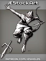 Mouse Ninja With Sword Throwing Sai by Jeshields