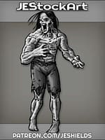 Patchwork Frankenstein Zombie Screaming In Shorts by Jeshields