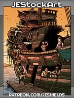 Salvaged Pirate Ship Turned Social Club by Jeshields