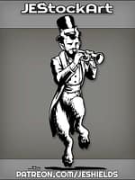 Satyr In Victorian Clothes Plays The Trumpet by Jeshields