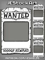 Tattered Wanted Poster in Various Currencies by Jeshields