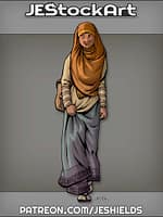 Middle Eastern Civilian Woman With Bag by Jeshields
