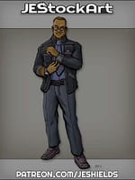 Slick Black Man In Fancy Suit by Jeshields