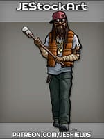 Thug Criminal In Ball Cap With Sledgehammer by Jeshields