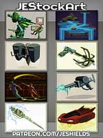 Assorted SciFi Icons Pack 01 by Jeshields