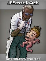 Black Scientist with Genetic Experiment by Jeshields