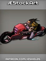 Cyberpunk Race Creates Sparks With Motorcycle by Jeshields