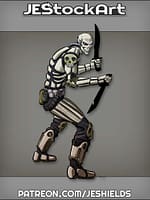 Mercenary in Skeletal Armor by Jeshields