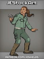 Numar Aging Man With Ponytail And Pistol by Jeshields
