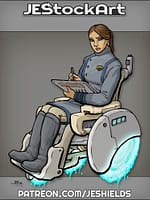 Young Female Agent in Wheelchair by Jeshields