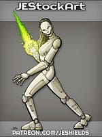 Female Android with Energy Blade by Jeshields
