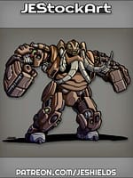 Cyborg That Transforms Into Mammoth With Tusks by Jeshields