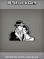 Prohibition Gangster with Flapper Girlfriend by Jeshields