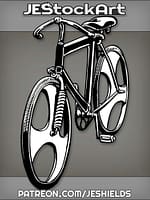 ModernBicycleWithThickFrameAndSimpleSpokes by Jeshields