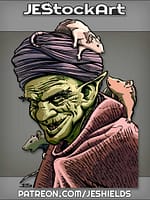 Elderly Goblin In Turban With Pet Rodents by Jeshields