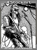 Death Metal Lich Lord Guitar Thrasher by Jeshields