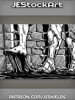 Bare Foot Stunk in Dungeon Gunk Trap by Jeshields