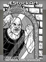 Brawler Stuck in Dungeon Mirror Trap by Jeshields