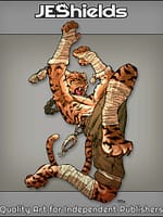 Lycanthrope Tiger Jumping with Muy Thai Kick by Jeshields