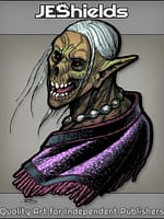 Undead Elf or Goblin Zombie with Balding Hair by Jeshields and Ben Soto