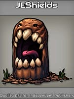 Digging Monster with Large Mouth in Dirt by Jeshields and Juan Gutierrez