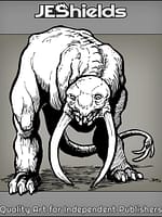 Armless Bipedal Beast with Tusks by Jeshields