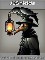 Plague Doctor with Lantern and Raven by Jeshields and Juan Gutierrez
