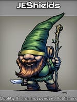 Adventure Gnome with Blade and Staff by Jeshields and Juan Gutierrez