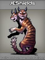 Two Headed Devil Tiger with Spike Tail by Jeshields and Juan Gutierrez
