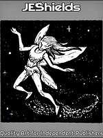 Fairy Flying In Night Space by Jeshields