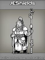 Female Dwarven Warrior with Beard by Jeshields