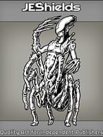 Xenomorph Type Creature with Multiple Legs by Jeshields