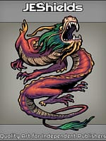 Flexible Chinese Oriental Dragon Roars by Jeshields and Juan Gutierrez
