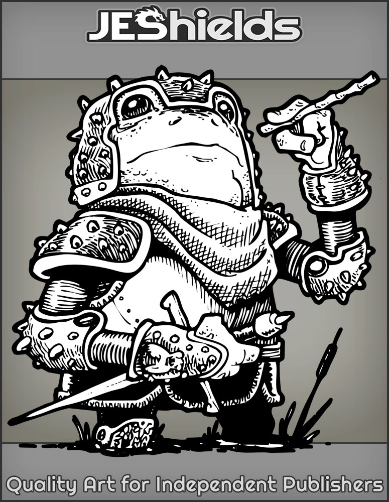 Frog Warrior with Reed by Jeshields