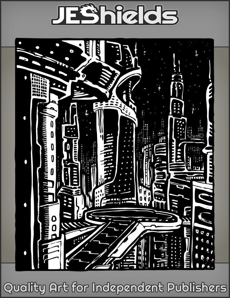 Future Cyberpunk City at Night by Jeshields