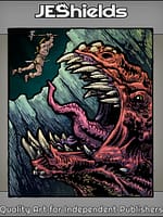 Warrior Leap Attacks Giant Beast by Jeshields and Juan Gutierrez