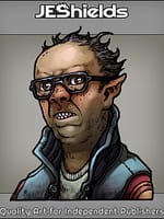 Bald Nerdy Half-Orc Employee by Jeshields and Juan Gutierrez