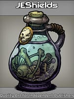 Witch Bottle with Eyes and Stuff by Jeshields and Juan Gutierrez