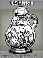 Witch Bottle with Eyes and Stuff by Jeshields